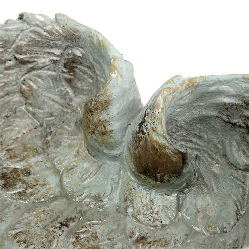 Floristik24 Miska w kształcie serca szara 20cm x 18cm H7,5cm 1szt.