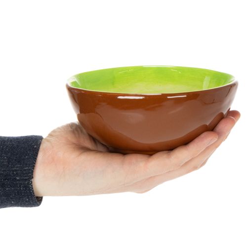 Produkt Ceramiczna miska do serwowania, wzór kiwi. Idealna na stylowe stoły jadalniane i bufety. 15 cm