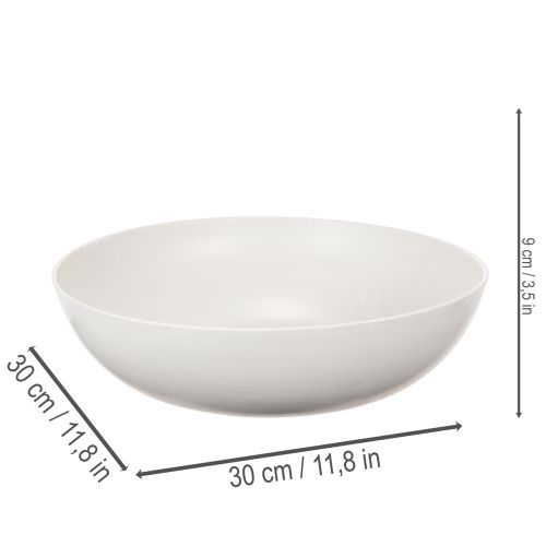 Duża okrągła miska, uniwersalna miska dekoracyjna, 30 cm | Floristik24.pl