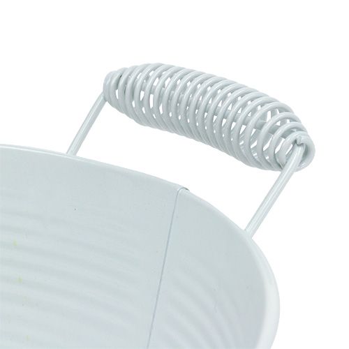 Floristik24 Miska biała okrągła Ø22cm H9,5cm