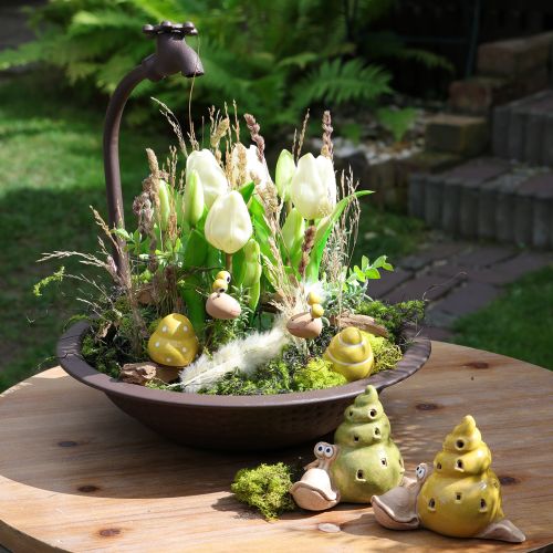 Produkt Miska do sadzenia roślin, idealna ozdoba do przestrzeni zewnętrznych, z elementem dekoracyjnym, 36 cm