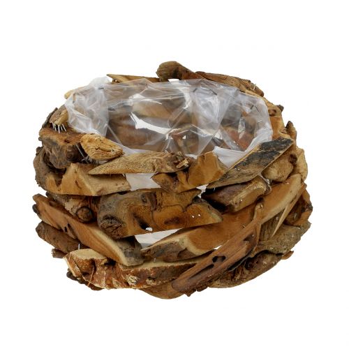 Floristik24 Misa Drewno Kawałki Natura Ø28cm H16cm