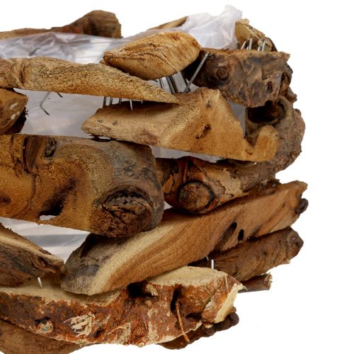 Floristik24 Misa Drewno Kawałki Natura Ø28cm H16cm