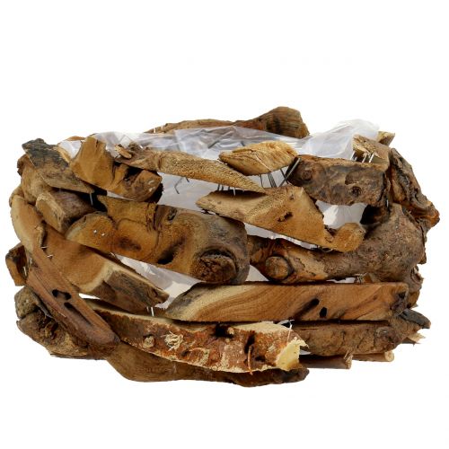 Floristik24 Misa Drewno Kawałki Natura Ø28cm H16cm