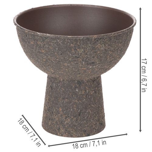 Okrągła donica z podstawą, 18 cm | Floristik24.pl