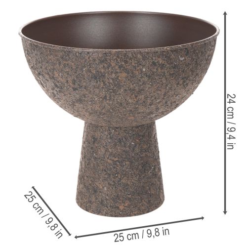 Doniczka okrągła na stojaku, nowoczesna, 25 cm | Floristik24.pl