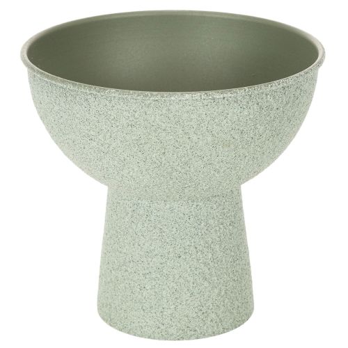 Nowoczesna okrągła donica na wysokiej podstawie, 18 cm