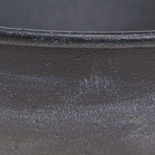 Produkt Miska z ozdobnym pierścieniem na nóżce metalowy antracyt W29cm 2szt