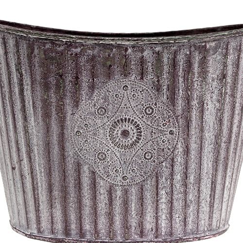 Floristik24 Miska Owalna 22cm x 16cm H15cm Fioletowa