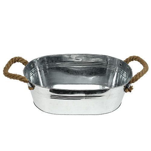 Produkt Miska owalna 35cm x 21.5cm H11.5cm Błyszczący cynk