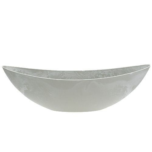 Floristik24 Miska owalna szara 39cm x 13cm W13cm, 1szt