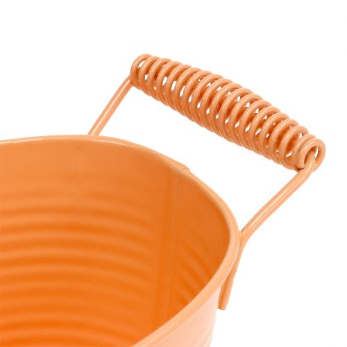 Floristik24 Miska owalna pastelowa pomarańczowa 20cm x 12cm W9cm