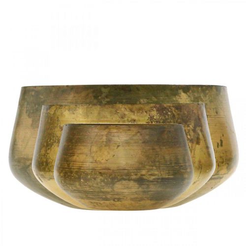 Produkt Misa dekoracyjna mosiężna miska metalowa Ø20/16.5/12,5cm zestaw 3 szt