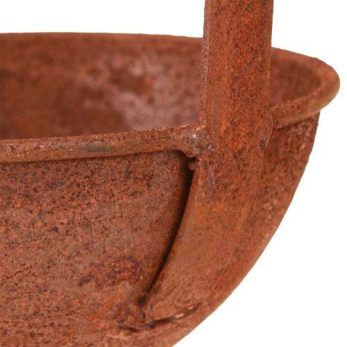 Floristik24 Miska do sadzenia dekoracyjnej rdzy kadziowej Ø12cm 3szt