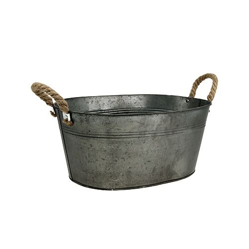 Floristik24 Miska antyczna owalna 28 x 17cm W12cm 2szt