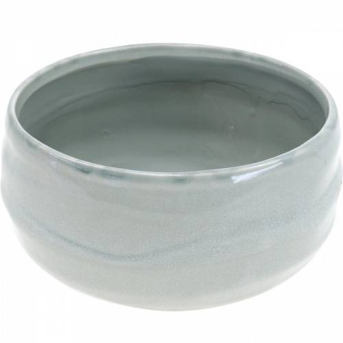 Produkt Miska ceramiczna, donica falista, dekoracja ceramiczna owalna Ø18,5cm W7,5cm