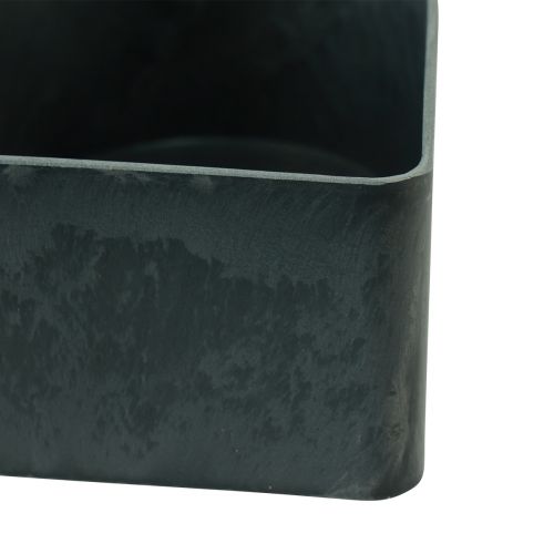 Floristik24 Miska dekoracyjna z tworzywa sztucznego w kształcie serca, antracytowa 24/21 cm, zestaw 2 szt