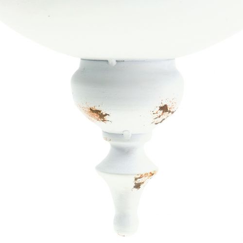 Floristik24 Wisząca donica miska biała Ø26cm H23cm
