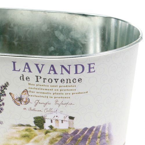 Floristik24 Podstawka pod doniczkę lawenda owalna 22,5cm x 13,5cm H11cm