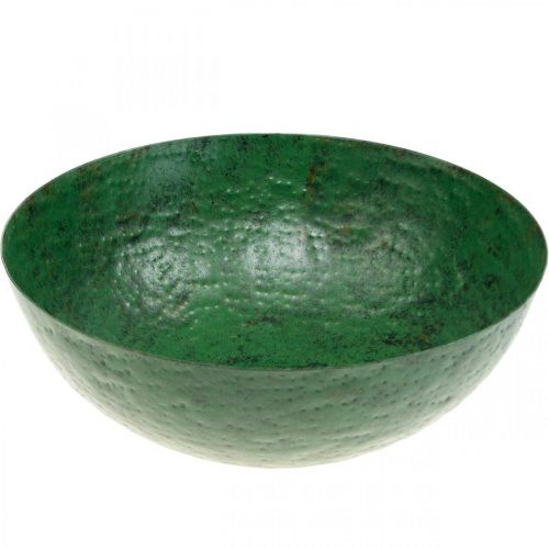 Floristik24 Deco Bowl Vintage Green Metal Planter Ø31cm