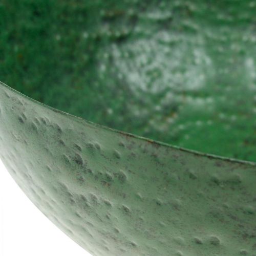 Floristik24 Deco Bowl Vintage Green Metal Planter Ø31cm