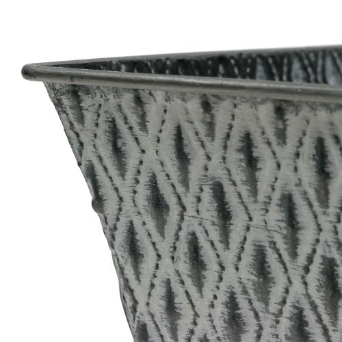 Produkt Miska cynkowa z motywem rombów 22cm×12cm