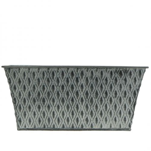 Produkt Misa cynkowa z motywem rombów 30cm×18cm H15cm