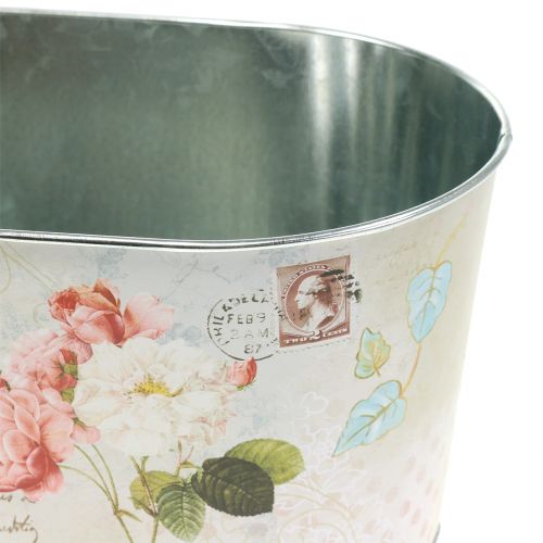 Floristik24 Planter Bowl Roses Oval 22,5cm x 13,5cm H11cm