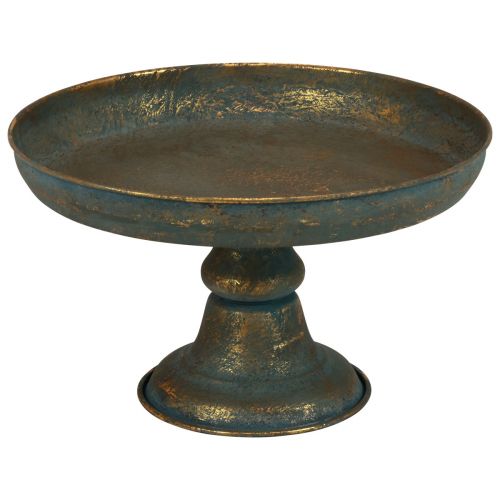 Miska z nóżką miska ozdobna miska metalowa złota Ø29cm W17,5cm