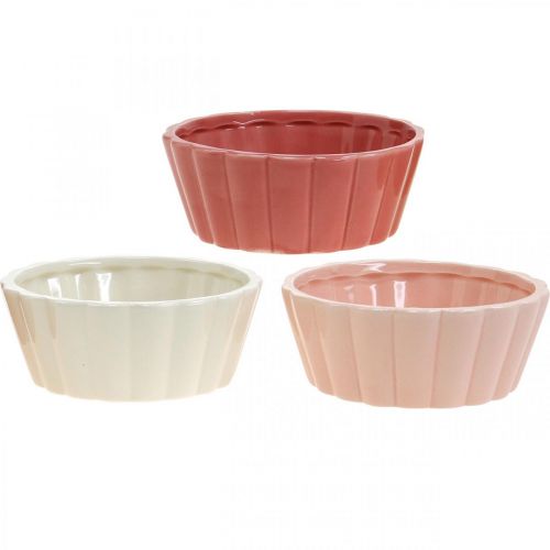 Floristik24 Doniczka forma do pieczenia, forma do ciasta do sadzenia, doniczka ceramiczna wys.5cm Ø12,5cm 3szt