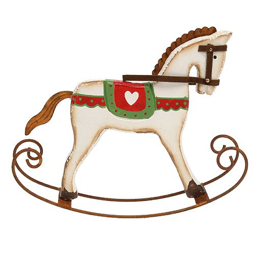 Floristik24 Konik bujany wykonany z drewna L16cm H13cm