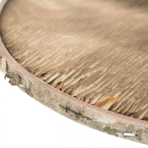 Floristik24 Deco Dysk drewniany płomieniowany Rustykalna sklejka drewniana Deco Ø20cm