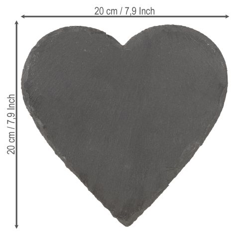 Produkt Talerz łupkowy ozdobny serce łupkowe serce łupkowe 20cm 1 szt.