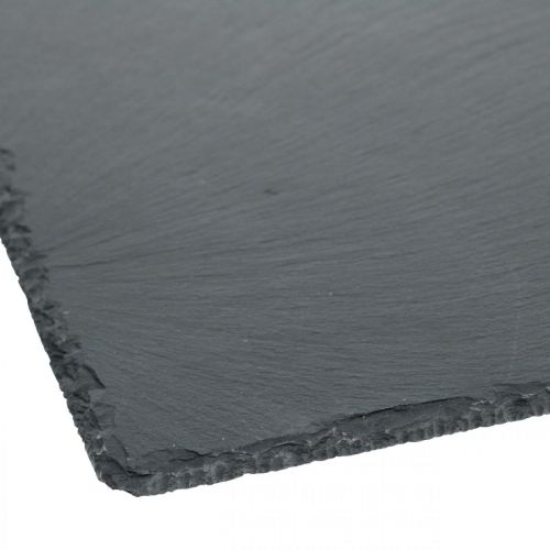Produkt Talerz łupkowy kwadratowy, taca dekoracyjna kamień naturalny 25×25cm 2szt