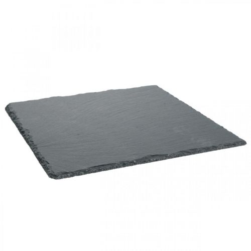 Produkt Talerz łupkowy kwadratowy, taca dekoracyjna kamień naturalny 25×25cm 2szt