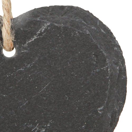 Produkt Tablica łupkowa małe serce do zawieszenia czarna 7,5cm 6szt