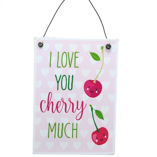 Produkt Tabliczka wisząca "Cherry" 17cm x 12cm 4szt.