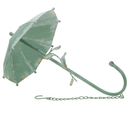 Floristik24 Parasol Antyczny do zawieszenia Mint Green H43cm Ø28cm