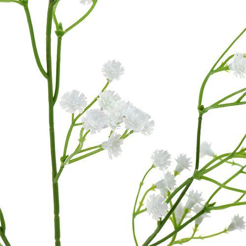 Floristik24 Gypsophila Kwiaty Sztuczne Białe 52cm 6szt