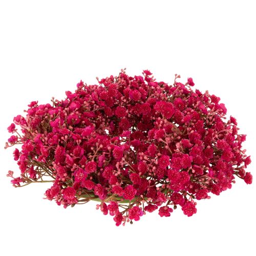 Wianek ze sztucznych kwiatów, dekoracja z gipsówki, 30cm | Floristik24.pl