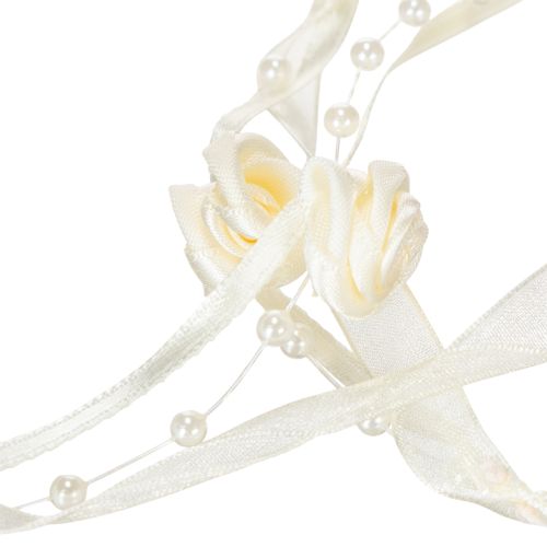 Produkt Wstążka Valentino kremowa 15mm 5m