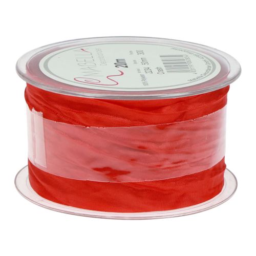 Produkt Wstążka Crash ozdobna wstążka prezentowa czerwona 50mm 20m