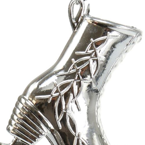 Floristik24 Łyżwy srebrne 10cm 16 szt