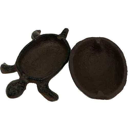 Floristik24 Skrytka na klucze Żółw Brązowy 11cm x 8cm x 4cm
