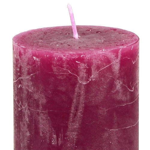 Produkt Świece stojące wąskie Pink Berry 3 kolory 50x100mm 12 szt