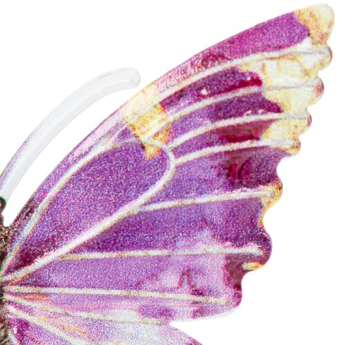 Floristik24 Wisząca ozdoba w kształcie motyla do artystycznego dekorowania pomieszczeń mieszkalnych, 8 cm, 5 sztuk
