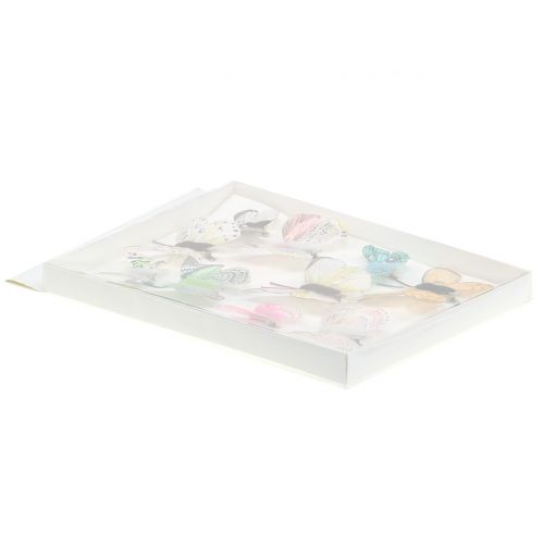 Floristik24 Ozdobny motyl na klipsie sortowany 5cm - 8cm 10szt