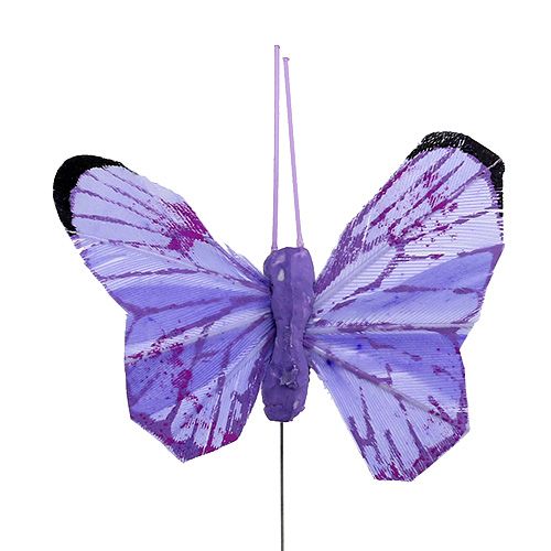 Motyl 5cm różowo-fioletowy. 24szt.