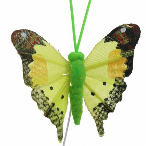 Dekoracyjny motyl z drutem posortowany 5cm 24szt