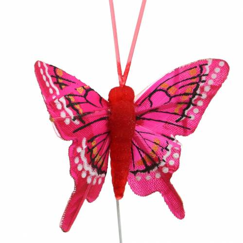 Produkt Dekoracyjny motyl z drutem 5cm 24szt